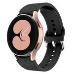 Leopard Print Embossed Silicone Watch Band, For Samsung Galaxy Watch 6