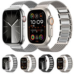 Magnetic Clasp Braided Chain Stainless Steel Watch Band, For Apple Watch SE 40mm, For Apple Watch SE 44mm, For Apple Watch Series 6 40mm, For Apple Watch Series 6 44mm, For Apple Watch Series 5 44mm, For Apple Watch Series 5 40mm                       ...