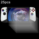 25pcs 9H 0.3mm Explosion-proof Tempered Glass Film, For MSI Claw 8 AI+, For MSI Claw 7 inch Game Console
