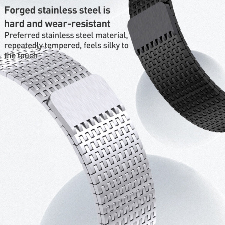 Milanese Loop Magnetic Clasp Stainless Steel Watch Band, For Apple Watch SE 2023 44mm, For Apple Watch SE 2023 40mm, For Apple Watch Ultra 2 49mm, For Apple Watch Series 9 45mm, For Apple Watch Series 9 41mm, For Apple Watch Ultra 49mm                 ...