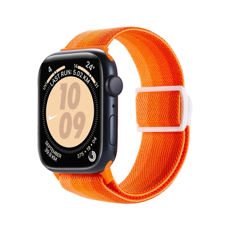 Carbon Fiber Texture Snap Buckle Nylon Watch Band, For Apple Watch SE 2023 40mm, For Apple Watch Ultra 2 49mm, For Apple Watch Series 9 45mm