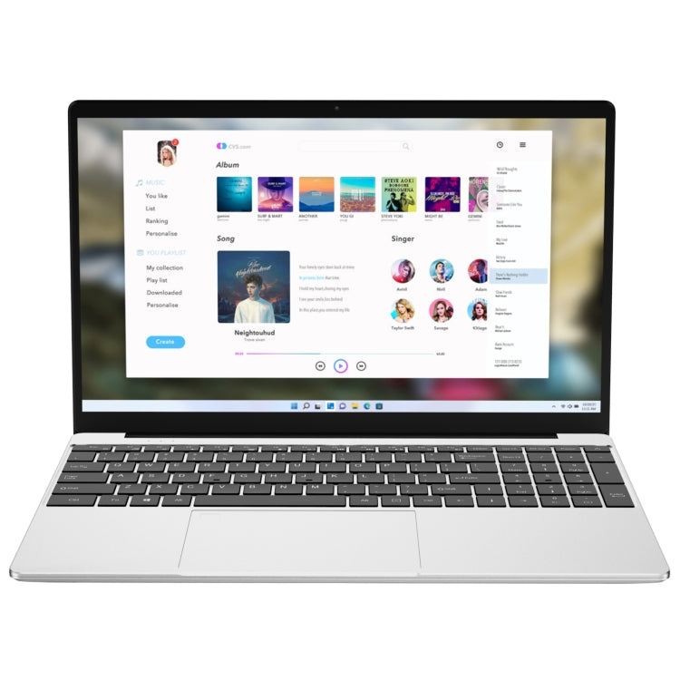 GXMO F152G 15.6 inch Laptop, Windows 11 Intel Alder Lake N95 Quad Core, Support Fingerprint Unlock, 16GB+512GB