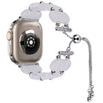 Resin Retractable Chain Watch Band, For Apple Watch Ultra 2 49mm, For Apple Watch Series 9 45mm