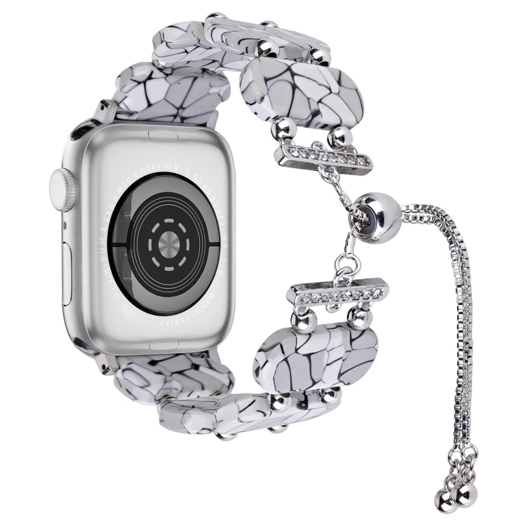 Resin Retractable Chain Watch Band, For Apple Watch Ultra 2 49mm, For Apple Watch Series 9 45mm