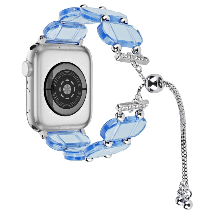Resin Retractable Chain Watch Band, For Apple Watch Series 9 41mm, For Apple Watch Ultra 49mm