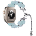 Resin Retractable Chain Watch Band, For Apple Watch Series 9 41mm, For Apple Watch Ultra 49mm