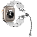 Resin Retractable Chain Watch Band, For Apple Watch Series 9 41mm, For Apple Watch Ultra 49mm