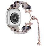Resin Retractable Chain Watch Band, For Apple Watch SE 2022 40mm, For Apple Watch SE 2022 44mm