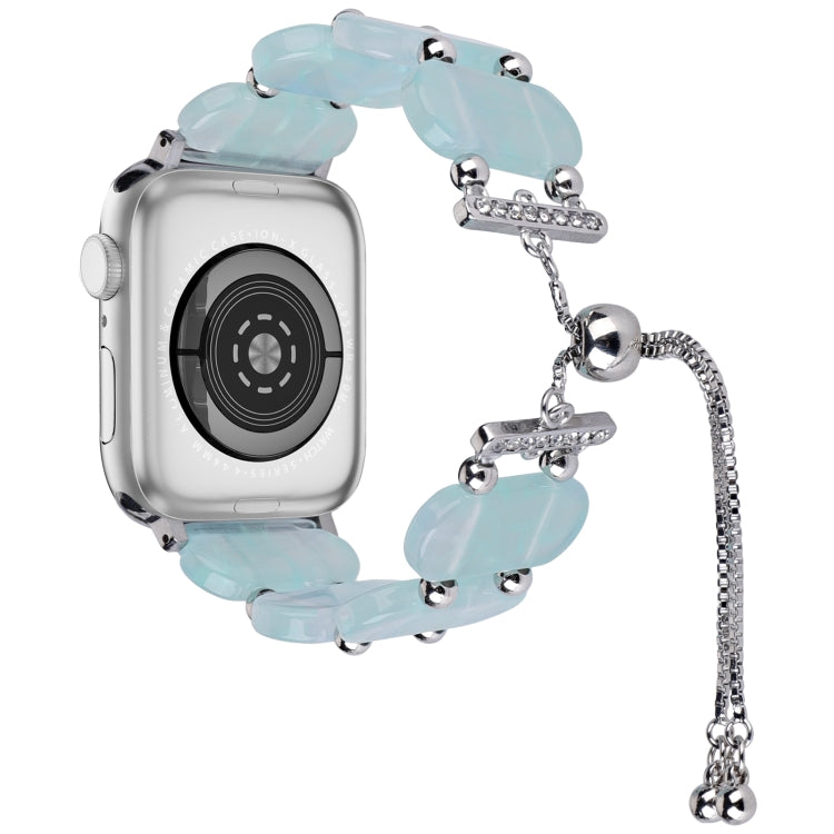 Resin Retractable Chain Watch Band, For Apple Watch Series 7 41mm, For Apple Watch Series 7 45mm