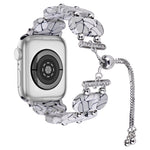 Resin Retractable Chain Watch Band, For Apple Watch Series 7 41mm, For Apple Watch Series 7 45mm