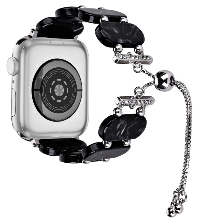 Resin Retractable Chain Watch Band, For Apple Watch Series 7 41mm, For Apple Watch Series 7 45mm