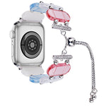 Resin Retractable Chain Watch Band, For Apple Watch Series 7 41mm, For Apple Watch Series 7 45mm