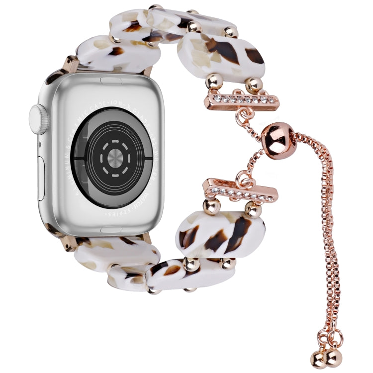 Resin Retractable Chain Watch Band, For Apple Watch Series 3 38mm, For Apple Watch Series 3 42mm