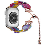 Resin Retractable Chain Watch Band, For Apple Watch Series 2 42mm, For Apple Watch Series 2 38mm