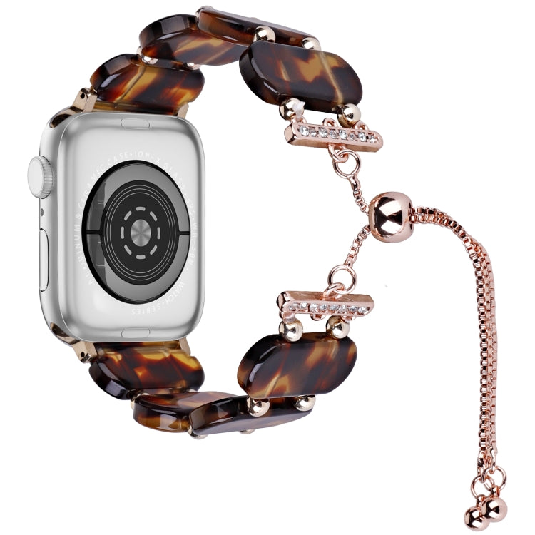 Resin Retractable Chain Watch Band, For Apple Watch 42mm, For Apple Watch 38mm