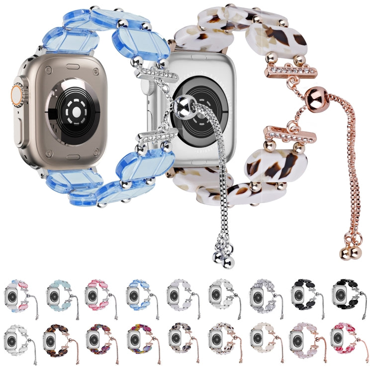 Resin Retractable Chain Watch Band, For Apple Watch Series 4 44mm, For Apple Watch Series 4 40mm
