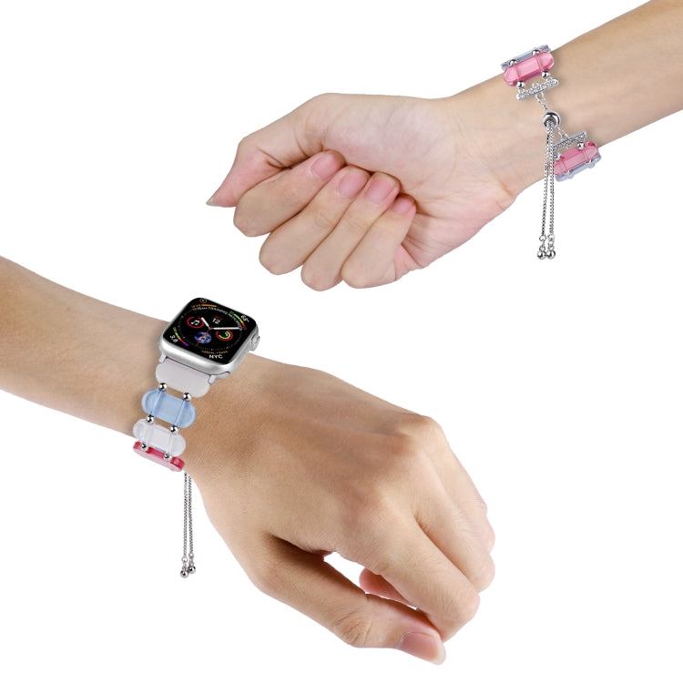 Resin Retractable Chain Watch Band, For Apple Watch Series 2 42mm, For Apple Watch Series 2 38mm