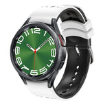 Two Color Silicone Watch Band, For Samsung Galaxy Watch 6