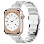 I-Shaped Titanium Metal Watch Band, For Apple Watch SE 2023 44mm, For Apple Watch SE 2023 40mm, For Apple Watch Ultra 2 49mm, For Apple Watch Series 9 45mm, For Apple Watch Series 9 41mm, For Apple Watch Ultra 49mm, For Apple Watch Series 8 41mm       ...