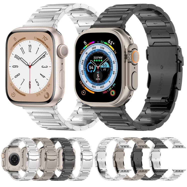 I-Shaped Titanium Metal Watch Band, For Apple Watch SE 40mm, For Apple Watch SE 44mm, For Apple Watch Series 6 40mm, For Apple Watch Series 6 44mm, For Apple Watch Series 5 44mm, For Apple Watch Series 5 40mm, For Apple Watch Series 4 44mm             ...