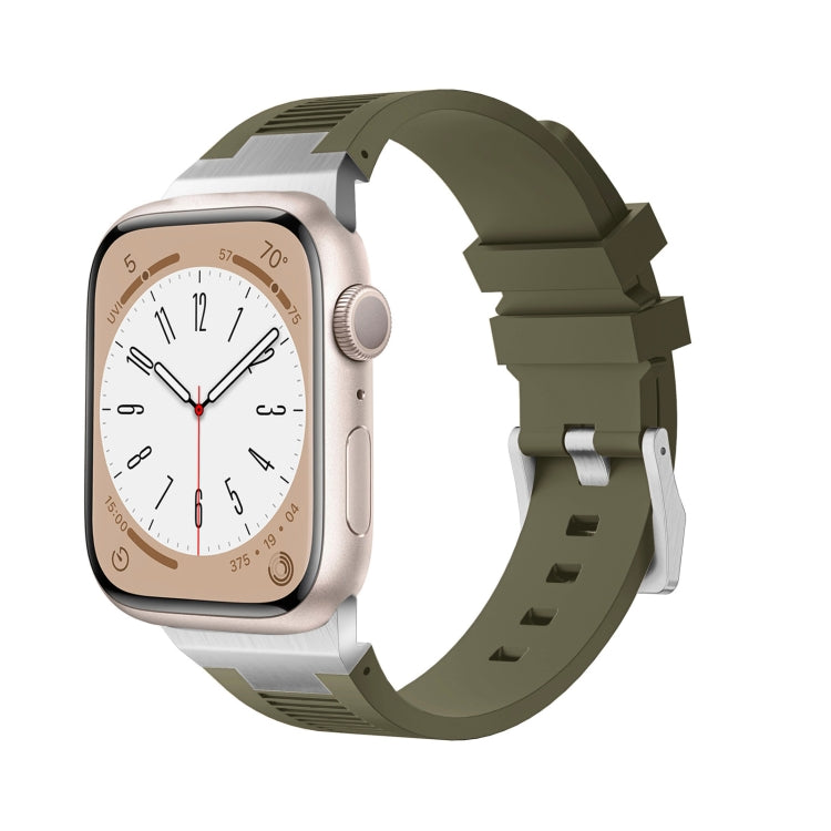 Loners Liquid Silicone Watch Band, For Apple Watch Ultra 49mm, For Apple Watch Series 8 45mm, For Apple Watch SE 2022 44mm