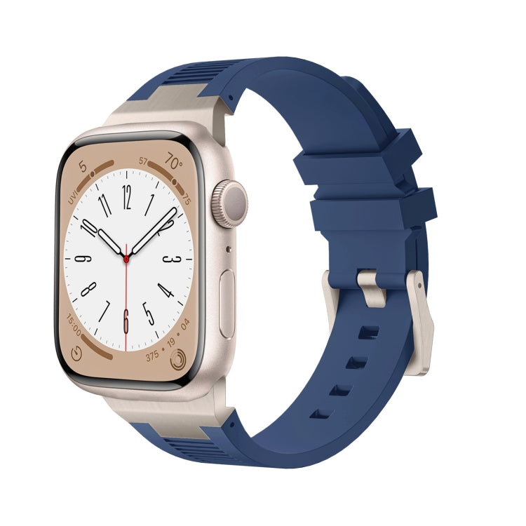 Loners Liquid Silicone Watch Band, For Apple Watch Series 7 45mm, For Apple Watch SE 44mm, For Apple Watch Series 6 44mm