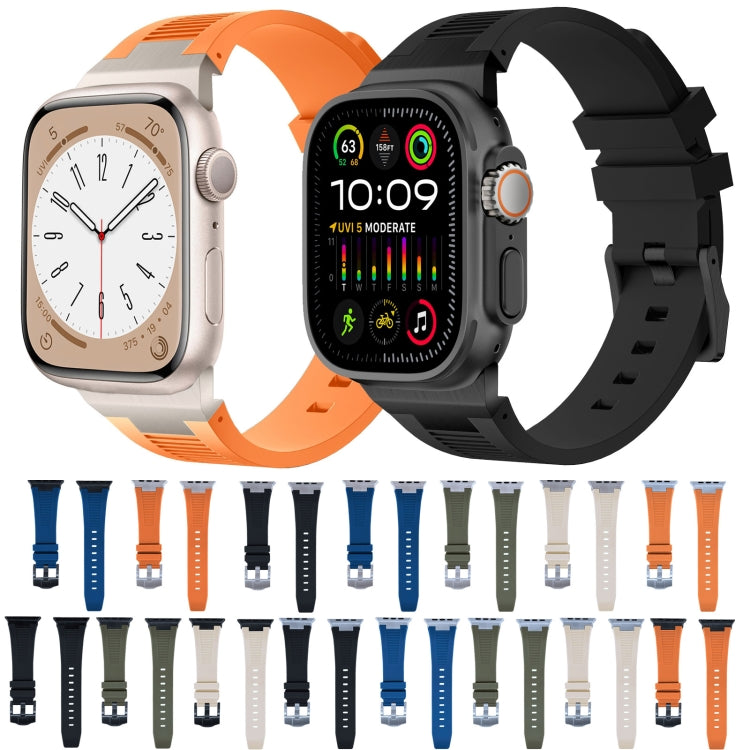 Loners Liquid Silicone Watch Band, For Apple Watch Ultra 49mm, For Apple Watch Series 8 45mm, For Apple Watch SE 2022 44mm