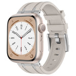 Stone Grain Liquid Silicone Watch Band, For Apple Watch SE 2023 44mm, For Apple Watch Ultra 2 49mm, For Apple Watch Series 9 45mm, For Apple Watch Ultra 49mm