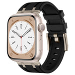 Stone Grain Liquid Silicone Watch Band, For Apple Watch Series 8 45mm, For Apple Watch SE 2022 44mm, For Apple Watch Series 7 45mm, For Apple Watch SE 44mm