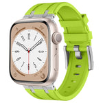 Stone Grain Liquid Silicone Watch Band, For Apple Watch Series 8 45mm, For Apple Watch SE 2022 44mm, For Apple Watch Series 7 45mm, For Apple Watch SE 44mm