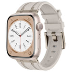 Stone Grain Liquid Silicone Watch Band, For Apple Watch Series 6 44mm, For Apple Watch Series 5 44mm, For Apple Watch Series 4 44mm, For Apple Watch Series 3 42mm