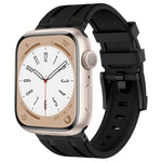 Stone Grain Liquid Silicone Watch Band, For Apple Watch Series 2 42mm, For Apple Watch 42mm