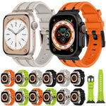 Stone Grain Liquid Silicone Watch Band, For Apple Watch Series 6 44mm, For Apple Watch Series 5 44mm, For Apple Watch Series 4 44mm, For Apple Watch Series 3 42mm