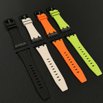 Stone Grain Liquid Silicone Watch Band, For Apple Watch SE 2023 44mm, For Apple Watch Ultra 2 49mm, For Apple Watch Series 9 45mm, For Apple Watch Ultra 49mm
