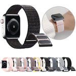 Dual Hook and Loop Nylon Watch Band, For Apple Watch Series 6 44mm, For Apple Watch Series 5 44mm, For Apple Watch Series 5 40mm, For Apple Watch Series 4 44mm, For Apple Watch Series 4 40mm