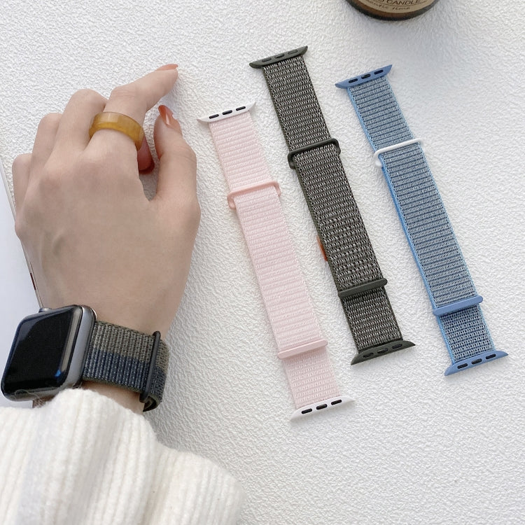 Dual Hook and Loop Nylon Watch Band, For Apple Watch SE 2023 44mm, For Apple Watch SE 2023 40mm, For Apple Watch Ultra 2 49mm, For Apple Watch Series 9 45mm, For Apple Watch Series 9 41mm