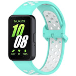 Two Color Breathable Silicone Watch Band, For Samsung Galaxy Fit 3