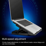 ICE COOREL Notebook Computer Base Speed Control Silent Six-fan Cooling Holder Cooling Rack, Style: Premium Edition, Style: Premium Edition(Lvory), Style: Premium Edition(Dazzling Red), Style: Premium Edition(Charm Powder), Style: Premium Edition(Black)