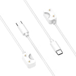 For Samsung Galaxy Fit 3 Official Style Smart Watch Charging Cable, Length: 1m, USB-C / Type-C, USB-A