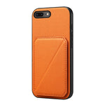 D04 Calf Texture Dual Card Slot Holder Phone Case, For iPhone 11, For iPhone 11 Pro, For iPhone X / XS, For iPhone XR, For iPhone XS Max, For iPhone 7 Plus / 8 Plus