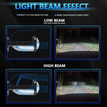 N4 1 Pair H4 Car mini Bifocal LED Lens Headlight, N4
