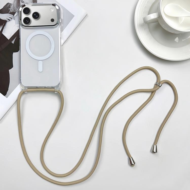 MagSafe Magnetic PC + TPU Phone Case with Lanyard, For iPhone 17e / 16e, For iPhone 17 Pro Max, For iPhone 17 Pro, For iPhone 17