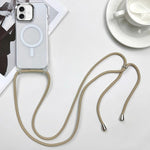 MagSafe Magnetic PC + TPU Phone Case with Lanyard, For iPhone 17e / 16e, For iPhone 17 Pro Max, For iPhone 17 Pro, For iPhone 17