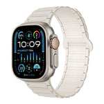 I-Shaped Magnetic Silicone Watch Band, For Apple Watch SE 2023 44mm, For Apple Watch SE 2023 40mm, For Apple Watch Ultra 2 49mm