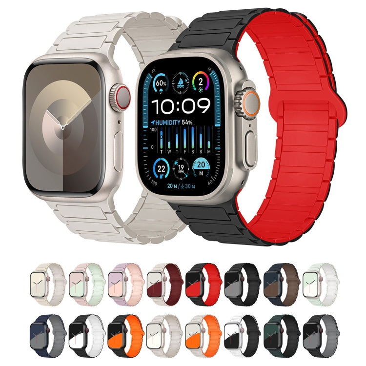 I-Shaped Magnetic Silicone Watch Band, For Apple Watch Series 9 45mm, For Apple Watch Series 9 41mm, For Apple Watch Ultra 49mm