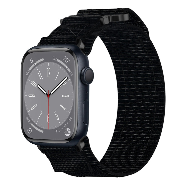Nylon Hook And Loop Fastener Watch Band, For Apple Watch Series 8 45mm, For Apple Watch SE 2022 40mm, For Apple Watch SE 2022 44mm, For Apple Watch Series 7 41mm, For Apple Watch Series 7 45mm, For Apple Watch SE 40mm, For Apple Watch SE 44mm          ...
