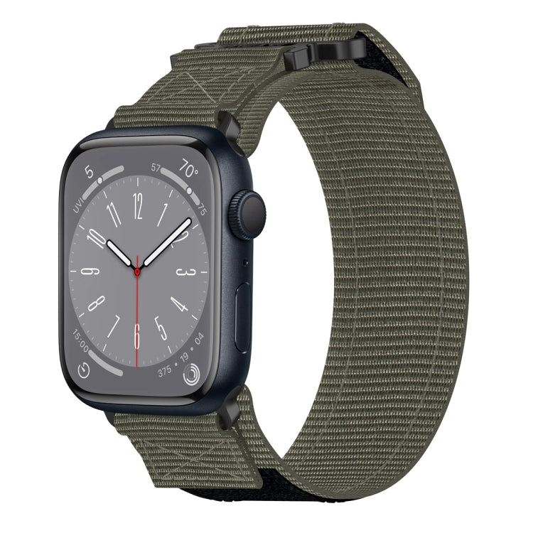 Nylon Hook And Loop Fastener Watch Band, For Apple Watch Series 8 45mm, For Apple Watch SE 2022 40mm, For Apple Watch SE 2022 44mm, For Apple Watch Series 7 41mm, For Apple Watch Series 7 45mm, For Apple Watch SE 40mm, For Apple Watch SE 44mm          ...