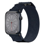 Nylon Hook And Loop Fastener Watch Band, For Apple Watch Series 8 45mm, For Apple Watch SE 2022 40mm, For Apple Watch SE 2022 44mm, For Apple Watch Series 7 41mm, For Apple Watch Series 7 45mm, For Apple Watch SE 40mm, For Apple Watch SE 44mm          ...
