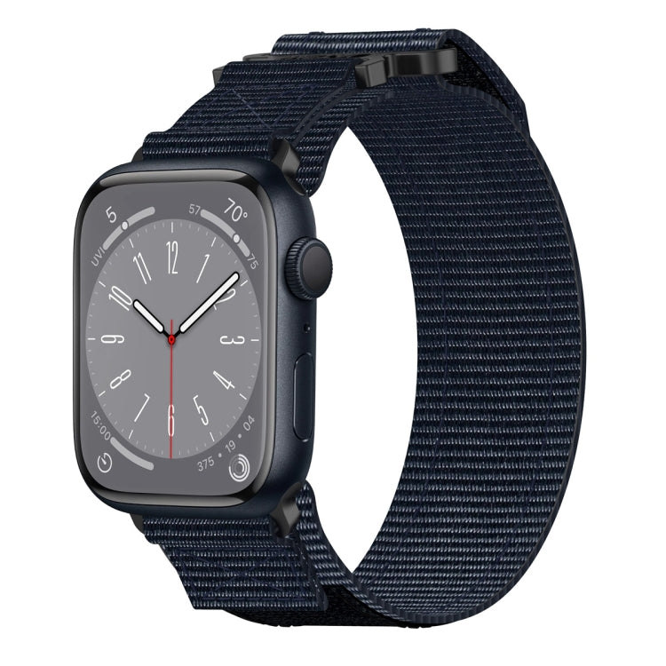 Nylon Hook And Loop Fastener Watch Band, For Apple Watch Series 8 45mm, For Apple Watch SE 2022 40mm, For Apple Watch SE 2022 44mm, For Apple Watch Series 7 41mm, For Apple Watch Series 7 45mm, For Apple Watch SE 40mm, For Apple Watch SE 44mm          ...