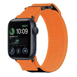 Nylon Hook And Loop Fastener Watch Band, For Apple Watch Series 8 45mm, For Apple Watch SE 2022 40mm, For Apple Watch SE 2022 44mm, For Apple Watch Series 7 41mm, For Apple Watch Series 7 45mm, For Apple Watch SE 40mm, For Apple Watch SE 44mm          ...